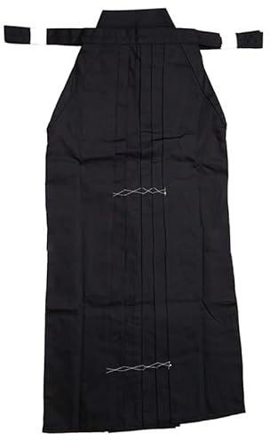 Baolixy Japan Kendo Aikido Hapkido Martial Arts Clothing Sportswear Hakama for Mens Women Traditional Clothing (Black, M-170cm)