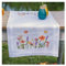 Vervaco Stickpackung Kreuzstich Set Vorgedruckt Tischläufer Lavendel und Feldblumen Stickdecken Vorgezeichnet DIY Basteln Kreativ Stickläufer zum Selbersticken 40 x 100 cm Stickset