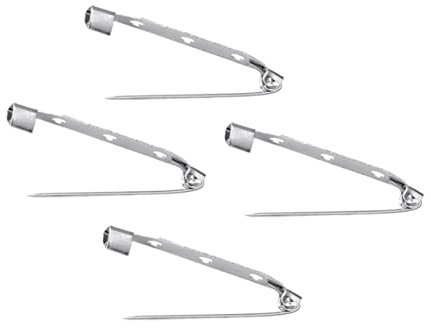 Tofficu Imperdible de Seguridad de Aleación Plateada de 4cm Broche de Cierre Resistente para Manualidades y Confección, Paquete de 50 Unidades para Joyería DIY
