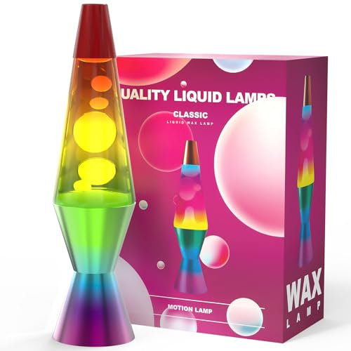 AONESY 37 cm Lampada da lavaggio arcobaleno per bambini Luce notturna colorata Regalo di Natale Luce di compleanno