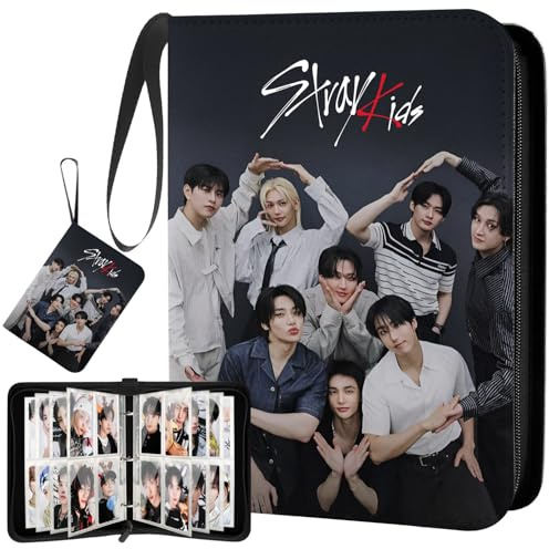 Stray Photocard Binder, SKZ Photocards Holder, Stray Carte Collezionabili Album con 400 Tasche, Kpop Gadget per STAY (G)