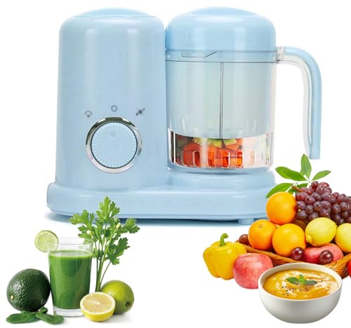 Baby Food Maker,4 in 1 Food Multifunctional Food Processor and Steamer Processor Chopper Steamer and Blender,Auto Cooking and Grinding Baby Puree Maker for Homemade Healthy