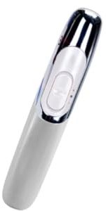 Elektrischer Kopfhautmassager Haarkamm ohne Batterie, Weiß