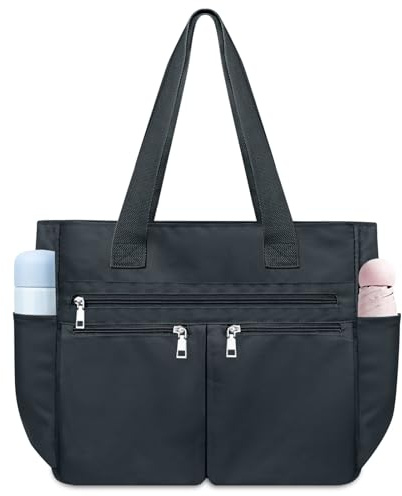 NEWIROVE Bolso Universidad Mujer, Bolsos Mujer Grande Tote Bag Universidad Multifuncional Bolso Portatil Nylon Impermeable Bolsos Grandes Para Trabajo Escuela Shopper