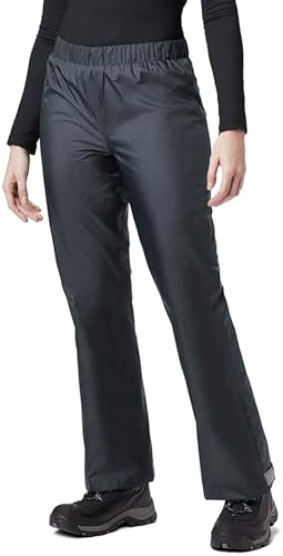 BenBoy Pantaloni Impermeabili Antipioggia Donna Traspirante Leggero Pantaloni da Pioggia Outdoor Trekking per Sci Ciclismo Pesca(F Grigio,S)