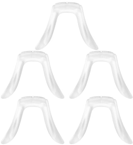 VICASKY Naselli per Occhiali da Vista in Silicone Trasparente 5 Pezzi Avvitamento, Cuscinetti Nasali Antiscivolo Morbidi per Riparazione Montature Adulti e Ragazzi