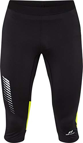 Pro Touch Bilos Collant Collant da Uomo, Uomo, Black/Yellow Light, M
