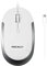 Macally Ucdynamouse-W, USB-C Silent Click Maus mit 3 Tasten und Scrollrad, optisch mit Kabel, weiß/Space Gray