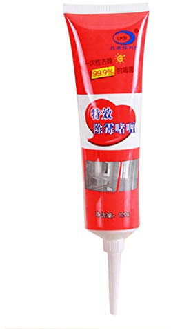 Dantazz Haushalt Mehltau Reiniger,Haushalts-Schimmel-Entferner-Gel Anti-Geruch-Haushaltschemikalientiefwand-Schimmel-Entferner-Reiniger-Dichtungs-Gel (Red, 1X120g)