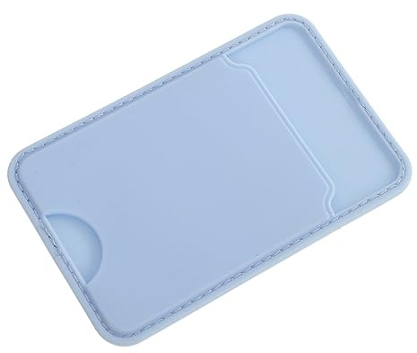 WOONEKY Portacarte Adesivo Smartphone Porta Carte Di Credito e Id Leggero e Resistente Custodia Porta Carte Per Cellulare Pratica e Facile Da Installare Colore Azzurro