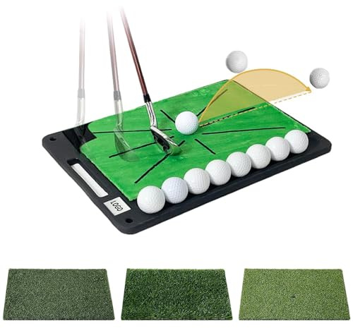 Lnhgh - Alfombra de golf para entrenamiento en interiores, alfombrilla de práctica para césped de golf, ayuda para colchonetas de entrenamiento de golf, alfombrilla de entrenamiento de golf para