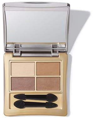 Elizabeth Arden - Eyeshadow Quad in Oh So Neutral, mineralbasierte, talkfreie Formel, veganer Lidschatten für langanhaltenden, wischfesten, samtigen Finish, 3g