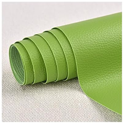 ZNQNDSR Pelle Adesiva per Riparazioni Kit di Riparazione in Similpelle Ad Asciugatura Rapida per Tappezzeria di Divani, Sedili di Auto, Divani, Sedie, Barche E Borse(Light Green)