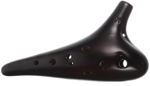 MAGICLULU Ocarina Leggero a 12 Fori per Principianti in Ceramica Custodia Strumento Musicale Facile da Imparare per Amanti della Musica e Pratica Quotidiana