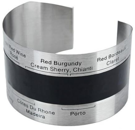 WheatThrive Termometro a clip in acciaio inox con display LCD, senza mercurio e infrangibile, per bottiglie di vino, birra e bevande