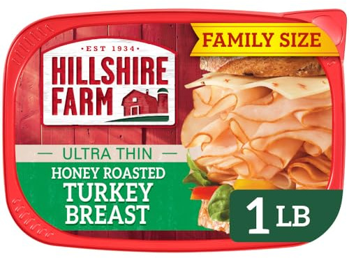 Hillshire Farm Ultra Thin Sliced Deli Lunch Meat, Honey Roasted Turkey Breast, 16 oz