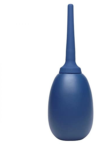 Cleanstream Flex Tip Cleansing Enema Bulb, Holds 250 ml or 8 fl oz, Reusable Enema Vaginal Cleaner Kit for Men and Women, Flex-Tip, One-Hand, Blue