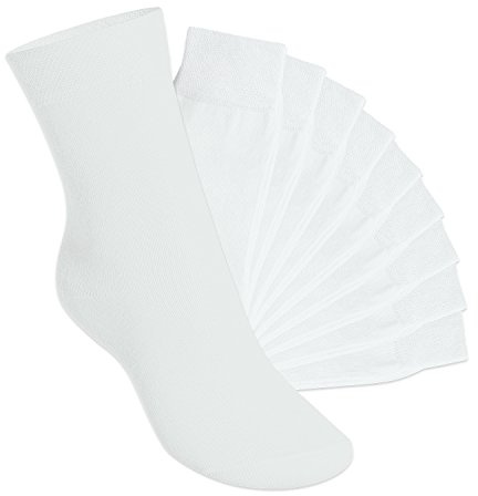 Footstar Lot de 10 paires de chaussettes EVERYDAY! - enfant - blanc - taille 31-34