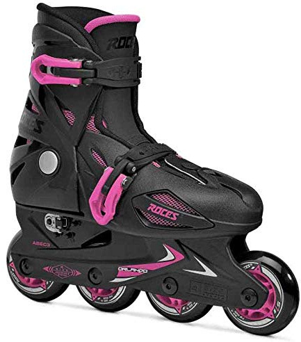 Roces Mädchen Inline-skates Orlando 3, black-pink, 25-29, 400687