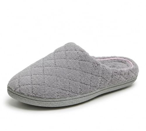 Dearfoams dam Leslie Quilted Microfiber Terry ClogToffel