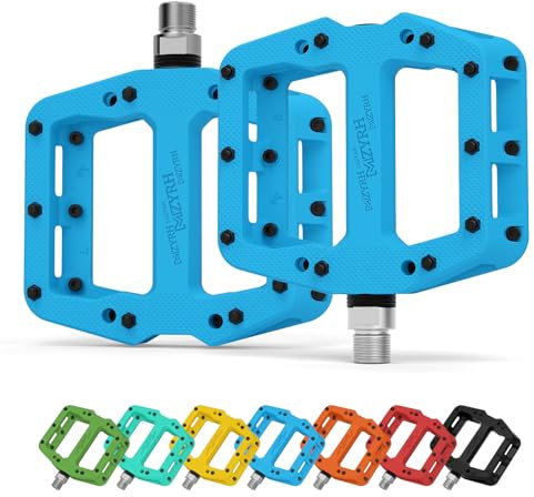 MZYRH MTB Fahrrad Pedale Nylon 3 Lager Composite 9/16 Mountainbike-Pedale Hochfeste rutschfeste Fahrradpedale Oberfläche für Road BMX MTB Fixie Bikesflat