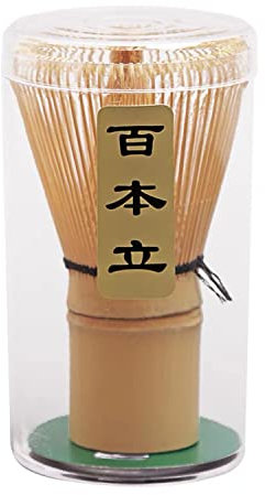 Frusta Matcha in bambù dorato fatto a mano, tradizionale giapponese Chasen Matcha agitatore -frusta in bambù biologico durevole e sostenibile