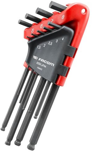 FACOM FAC70090 Jeu de 9 clés mâles Longues tête sphérique FACOM-83SH.JPAAPF