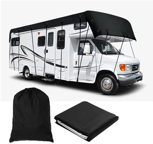 YWNYT Cubierta impermeable para techo de caravana, tela Oxford 210D, cubierta superior para autocaravana, transpirable, protección UV, lona protectora para techo de caravana (5 m x 3 m)