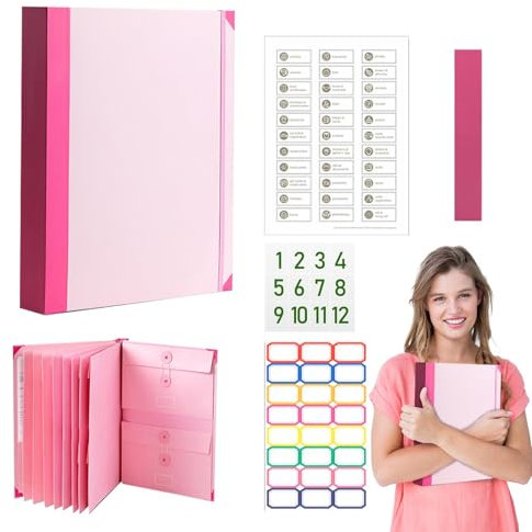 If I Die Classeur, In Case I Die Document Folder, Organisateur De Documents Importants Avec Autocollants, In Case I Go Missing Binder, Folio Document Organizer, Portable File Folder Pour La Maison