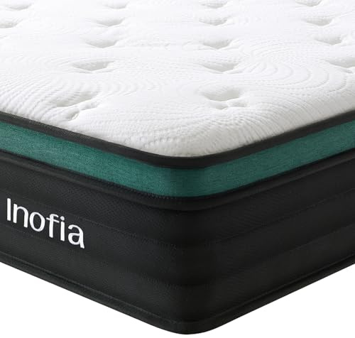 Inofia Single Mattresses 3FT, 10.6 Inch Hybrid Mattress with Zoned Pocket Spring, Triple-Layer Support System for Enhanced Pressure Relief and Spinal Alignment