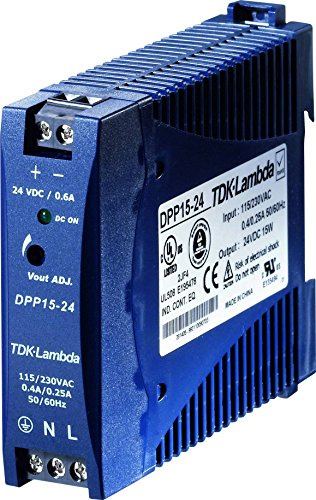 TDK-Lambda DPP15-24 DIN Rail Power Supply 24Vdc 0.63A 15W, 1-Phase