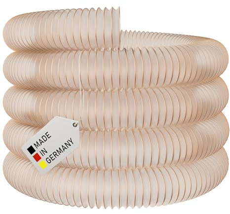 AWM Absaugschlauch Ø 50 mm transparent 0,4 mm Absauganlage Spiralschlauch schwer entflammbar Flexschlauch (2 Meter)