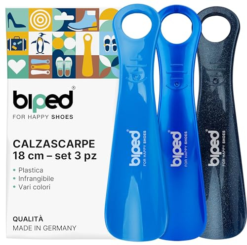 biped juego de 3 calzadores de plástico 18 cm – Mini cuernos de zapato de viaje ergonómicos – Accesorio práctico y compacto para niños y adultos z1570(afternoon)
