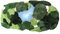 THRILRUG 3D-Moos-Teppich, rutschfest, Badematte, getufteter Teppich, ultraweich, waschbar, Kinderspiel, Pflanze, Blätter, geformt, Kinder, Haustiere, Bodenmatte für Schlafzimmer (Moss Lake, 91x153cm)