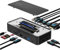 WAVLINK USB C Triple Display Dock, 13-in-1 Typ C 10Gbps Hub mit M.2 PCIe/SATA SSD-Gehäuse, unterstützt 100W PD, 4K@60Hz HDMI/DP, USB C/USB-A Gen 3.2/3.1, SD/TF, Gigabit RJ45