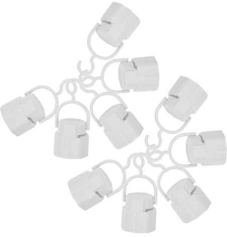 OSALADI 10 Pcs Rechargeable LED Light Bulb Holders with Hooks Portable Camping Tent Light Bases for Indoor Outdoor Emergency Use Compatible with LED Bulb Heads for Versatile Hanging