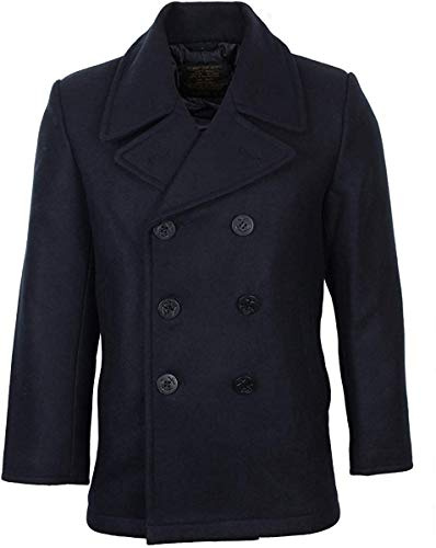 Mil-Tec Us Navy Pea Coat Tuch Veste Homme