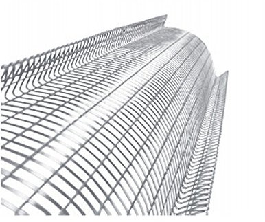 Edelstahl Laubschutzgitter konvex 2 Meter RG333