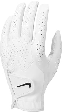 Nike Tour Classic IV GG L Golfhandskar för kvinna, Pearl White/Pearl White/Black, S