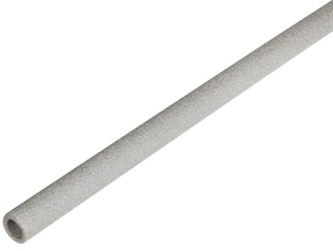 2 x 1m Grey Insulation Pipe - Foam Lagging Wrap Roll – Copper, Plastic, Steel, Water. (15mm / 6mm)