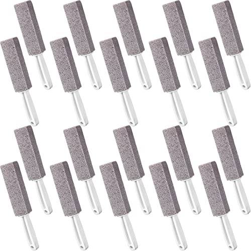 Vesici Pumice Cleaning Stone with Extra Long Handle Pumice Stone Toilet Bowl Cleaner for Toilet, Bathtubs, Sinks, Swimming Pools, Grills, Kitchen, Household Cleaning(20 Pieces)