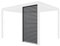 sweeek - 130cm persianas de Aluminio para pérgola Triomphe, Triomphe persiana 130cm, Antracita, 123x6x238 cm