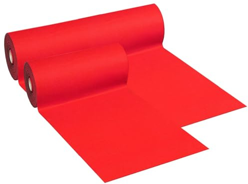 emmevi Tappeto Moquette Antiscivolo Passatoia Rossa Marciapiede Negozio Scale Corridoio Chiesa 200x300 Cm