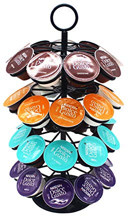 YGJT Coffee Pods Holder for Dolce Gusto 36 PCS,Coffee Capsules Holder | 360°Rotating Dolce Gusto Coffee Pods Rack Storage Stand for 36 Pcs (not included coffee pods)
