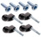 NAMOARLY 4pcs Universal Furniture Caster Wheels Antique Zinc Replacement Wheels for Office Chair Desk or Sofa Smooth Rolling Casters for Easy Mobility