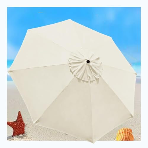 Patio 8,2 piedi / 8,8 piedi / 9 piedi / 10 piedi di ricambio ombrello baldacchino copertura ombrello da giardino telo di ricambio 6 nervature / 8 nervature per piscina cortile esterno ombrelli