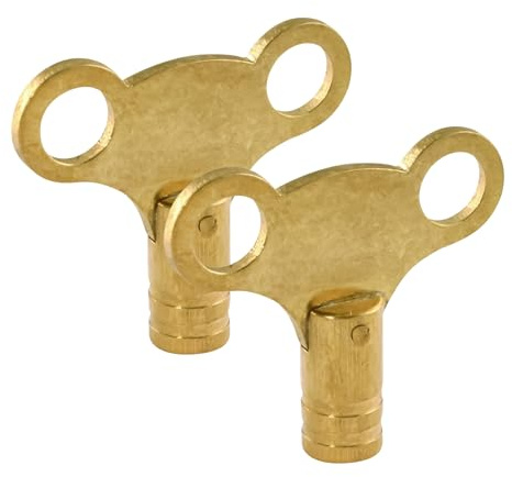 Clave de para radiadores | 2 piezas de accesorios para el hogar de latón - tecla de válvula de del - clave de del | Accesorios de de 2 pa