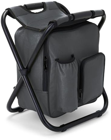 Livoo – Chaise Sac à Dos Isotherme SEP140G – 3 en 1, 15L, Jusqu’à 150 kg, 600D, Gris