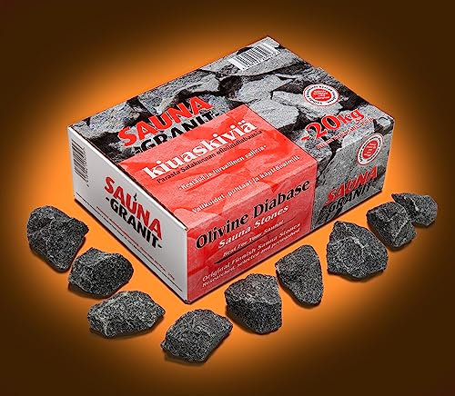Pierres de sauna finlandaises, 20 kg, taille 1