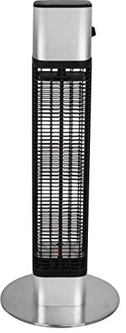 HOME It® Mini Chauffage Exterieur Terrasse sur Pied | Chauffage Terrasse Infrarouge Carbone 1200W, Compact & Portable, Étanche IP55, Sécurité Anti-Basculement